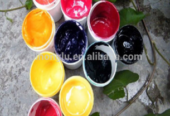 Pigmentos rojos y amarillos para hacer pintura/hormigón