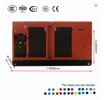 Generador eléctrico de bajo ruido 600KW 750KVA