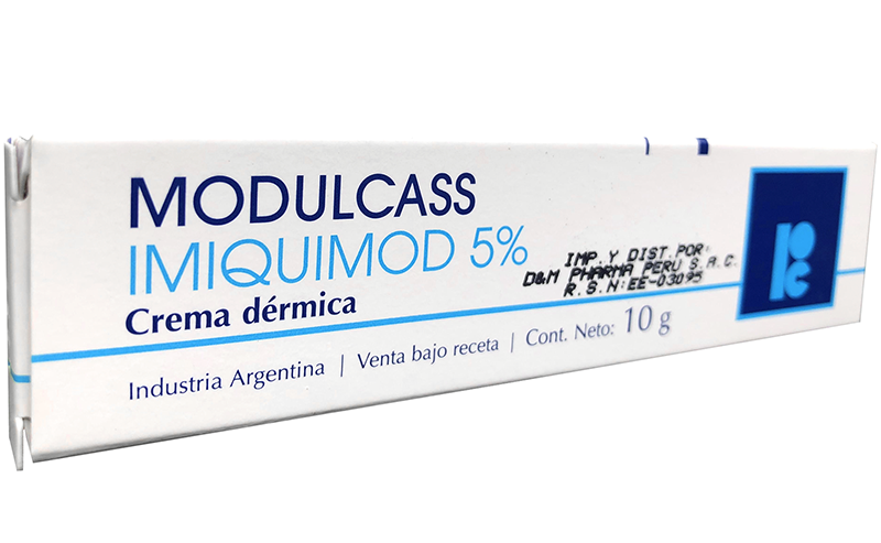 Crema Modulcass Imiquimod 5% Verrugas Genitales Perú