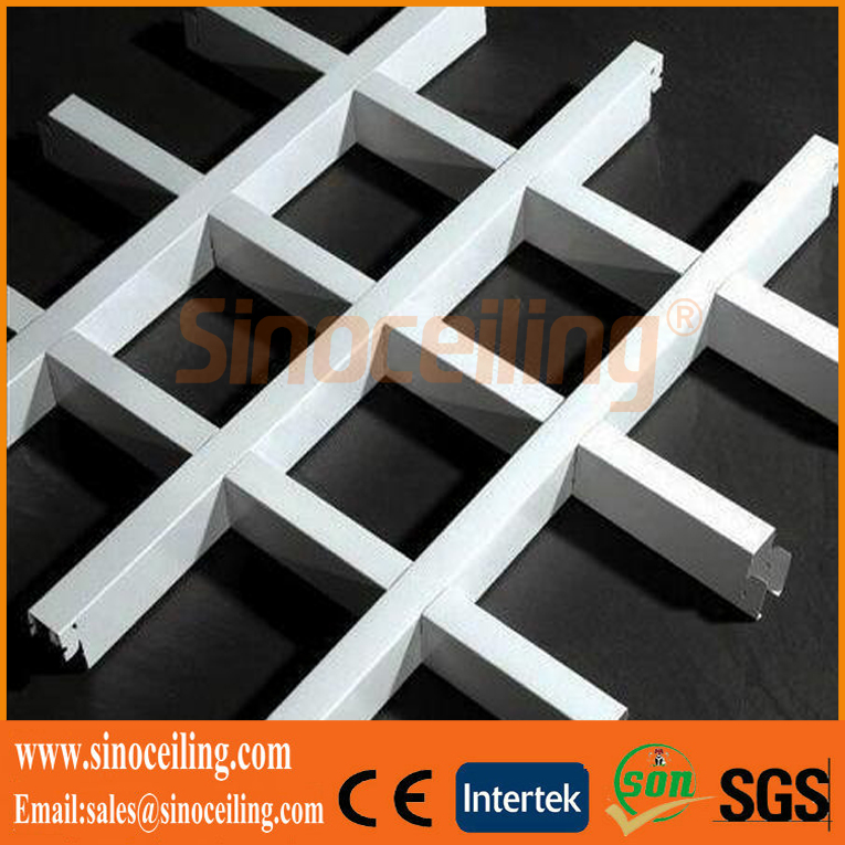 603X603MM teja de aluminio, techo de metal perforado