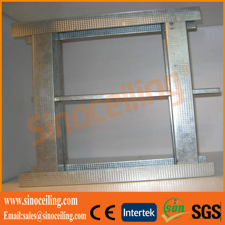 Perfil de metal puede ser aplicado tanto para el sistema de techo y sistema de partición de paneles de yeso