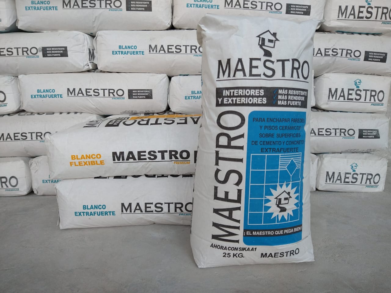 pegamento MAESTRO premium gris interiores y exteriores