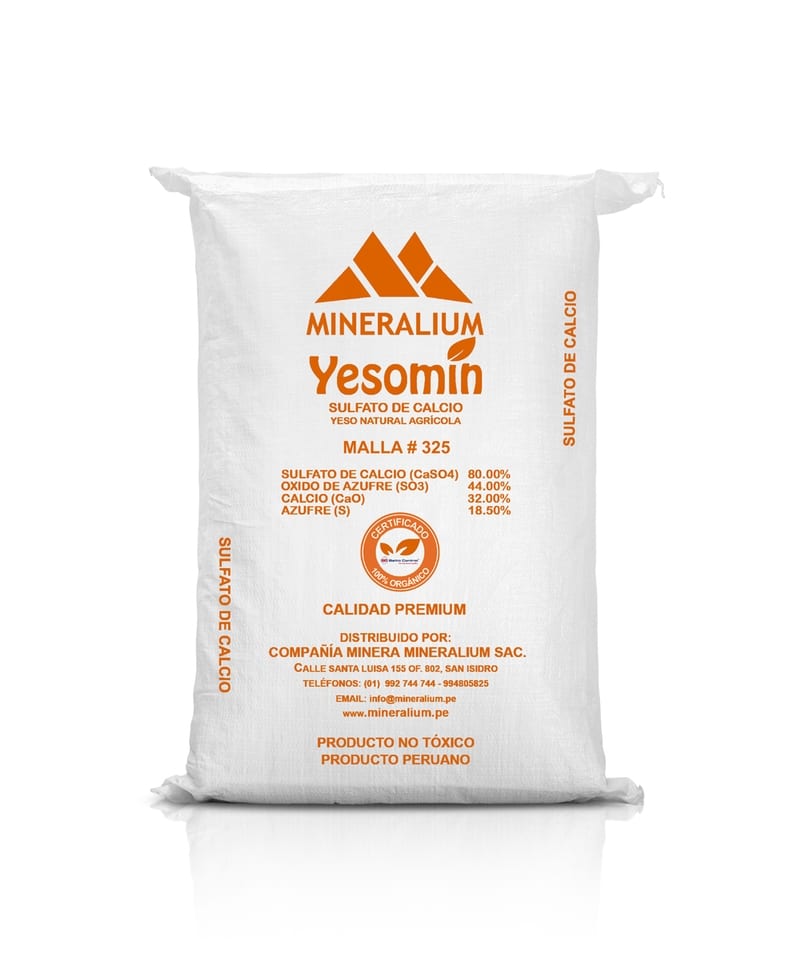 Sulfato de Calcio – Yeso Agrícola