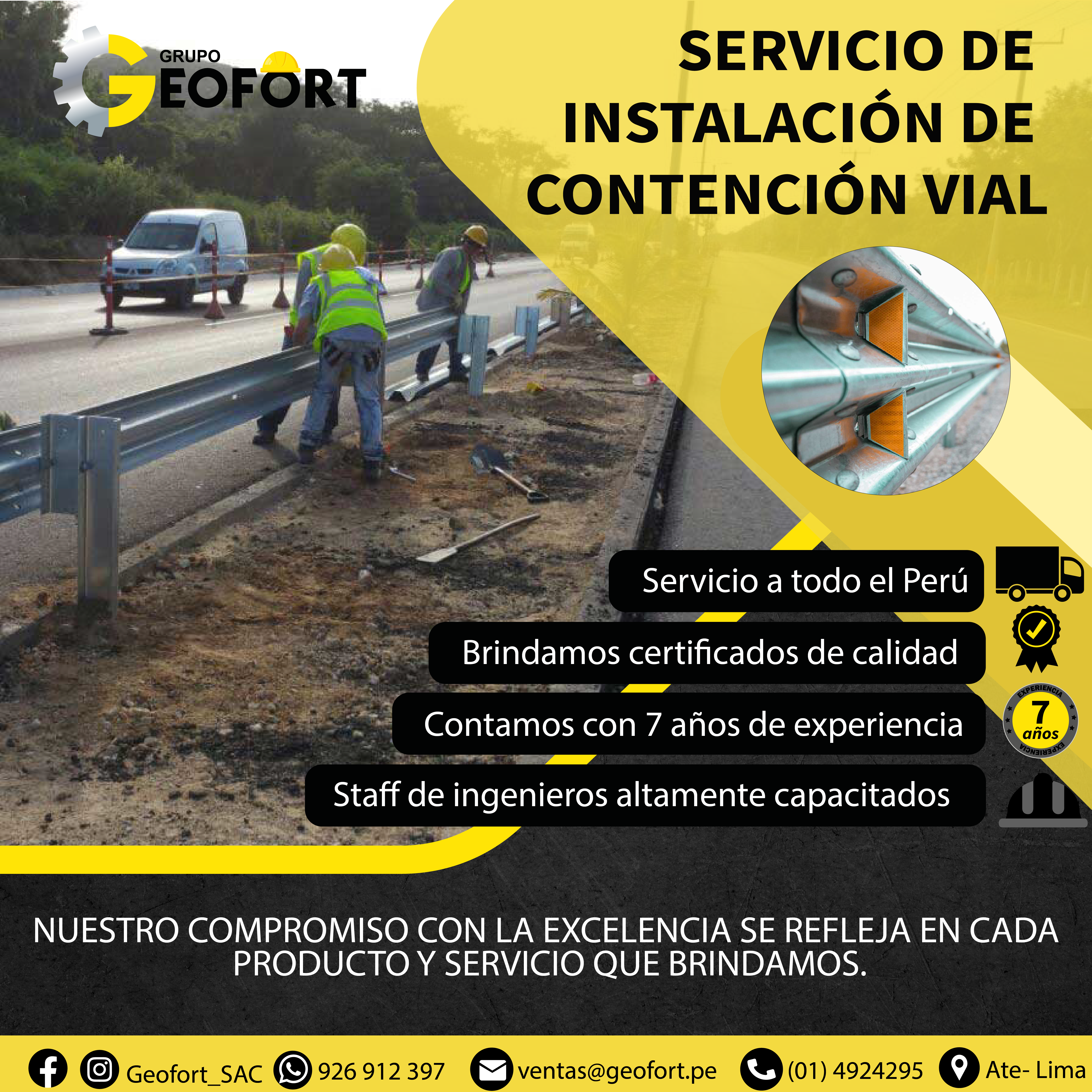 SERVICIO DE INSTALACIÓN DE CONTENCIÓN VIAL
