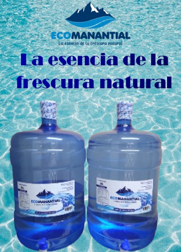 💧💧AGUA ECOMANANTIAL TE TRAE LA FRESCURA💧💧